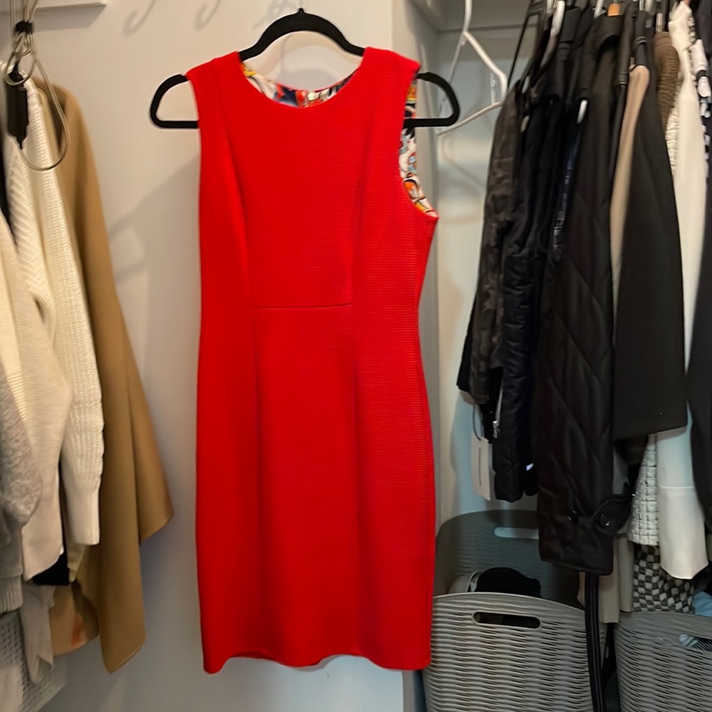 Red 2P Work Dress